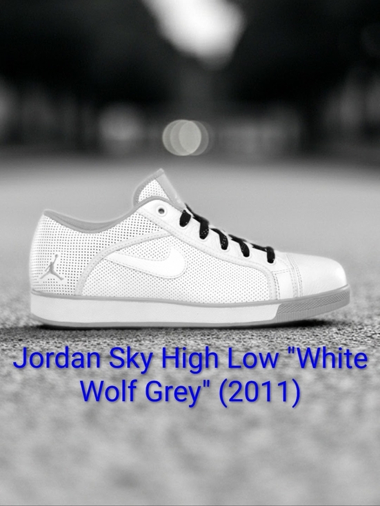 Jordan Other - Jordan Sky High Low Rare "White Wolf Grey" (2011) Mens 10.5 Womens 12 EUC